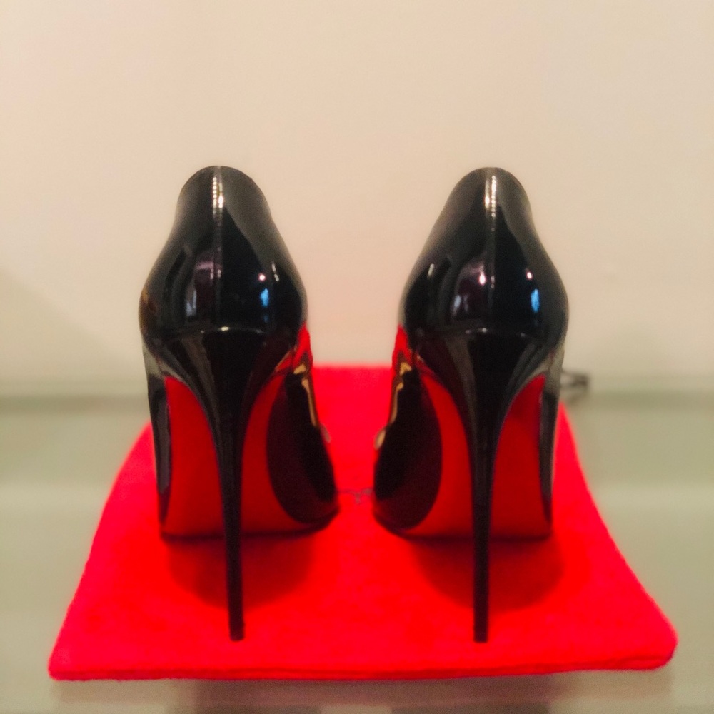Christian Louboutin So Kate Black Patent Heels